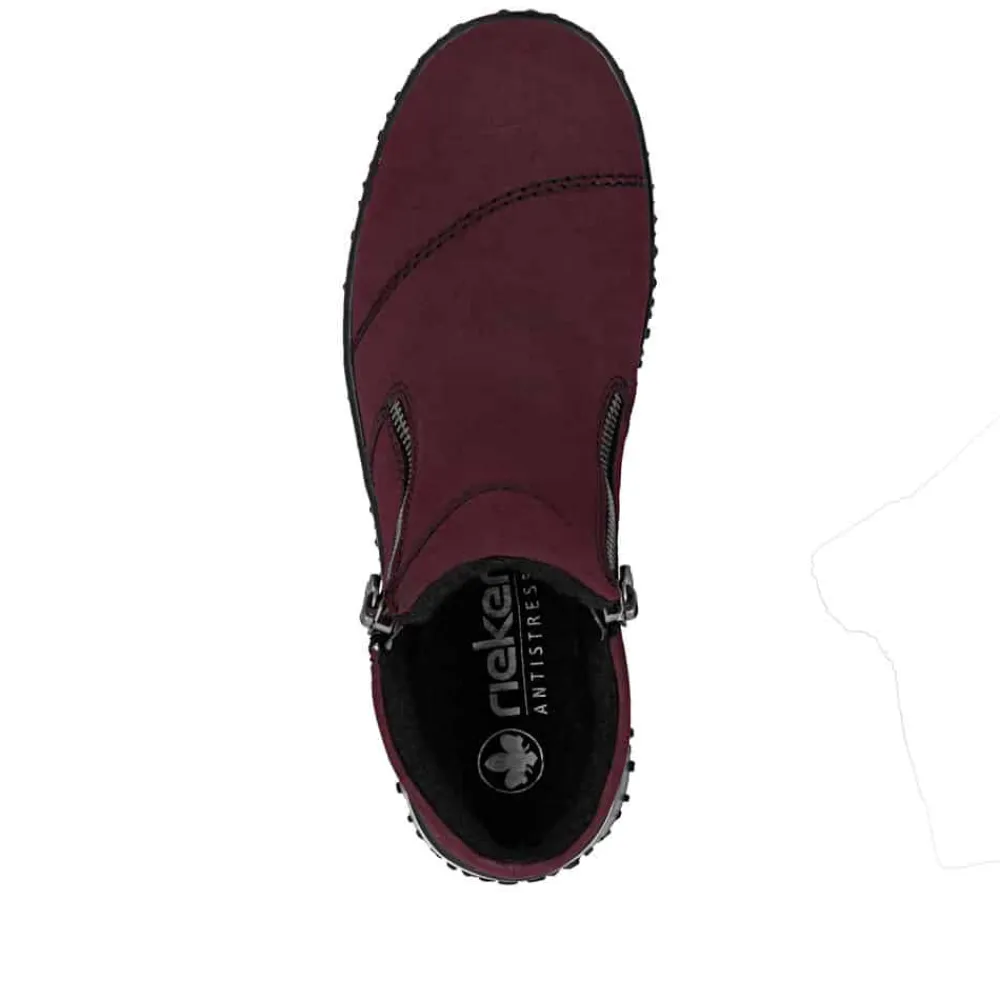 New Rieker Støvle Dame Rød