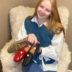 Online ShoeDesign Copenhagen Lina P Loafers Dame Rød