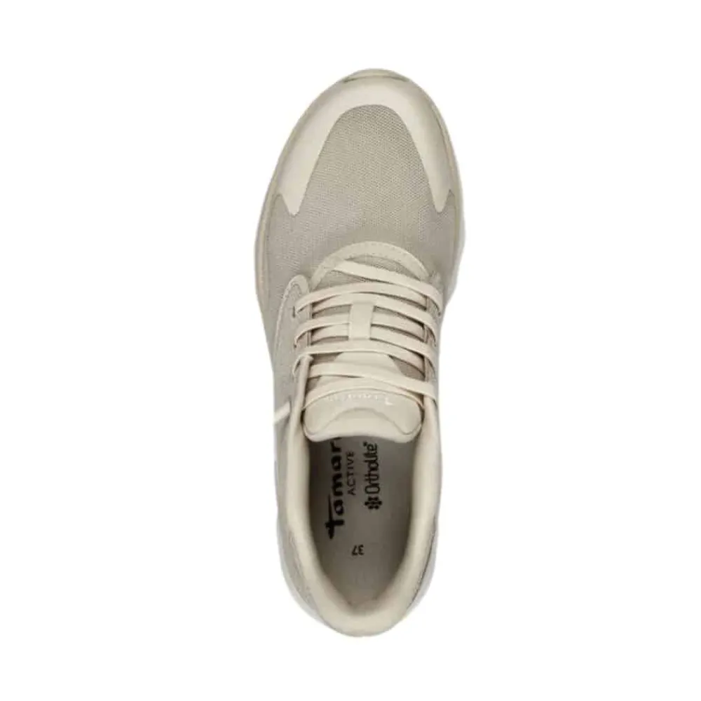 Clearance Tamaris Nowana Sneakers Dame Beige