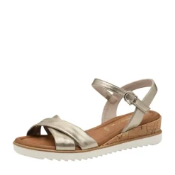 Online Tamaris Sandal Dame Guld